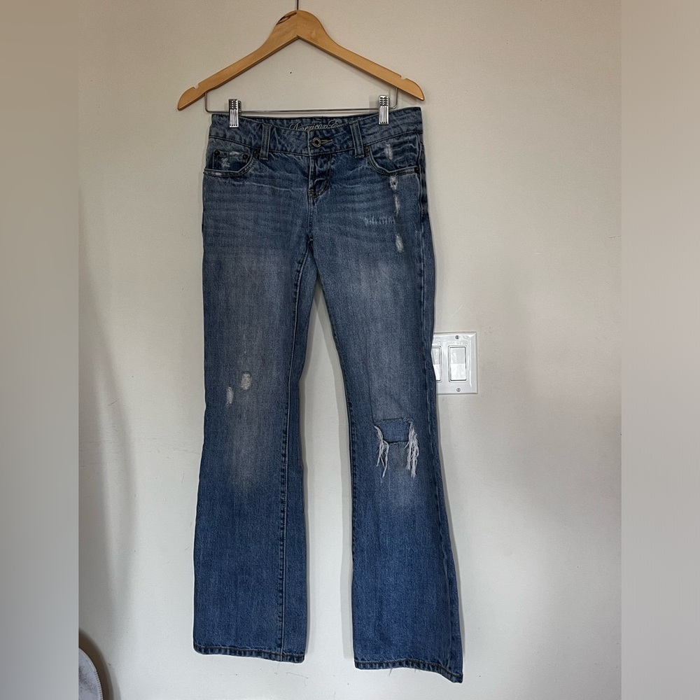 Y2K Low Wasted Ripped Jeans